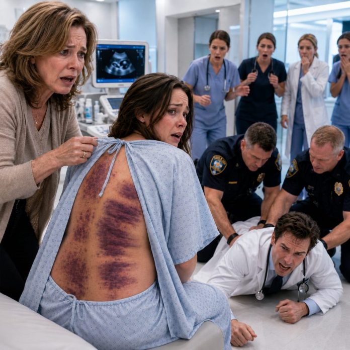At the VIP clinic, I was helping my nine-month pregnant daughter out of her clothes for her final ultrasound. When her shirt dropped, I stopped breathing. Her back and ribs were a horrific canvas of massive, boot-shaped bruises. She panicked, covering her chest and shivering. "Mom, please! He's the hospital director. He said if I leave him, he'll make sure I don't wake up from my C-section," she begged. I didn't scream. My eyes simply went dead. I helped her into the hospital gown and said, "Then let's go hear the baby's heartbeat, sweetheart." While she was on the examination table, I liquidated her husband's entire medical empire. When the arrogant director walked in to check the ultrasound, he was abruptly tackled to the sterile floor by Homeland Security. - True Stories