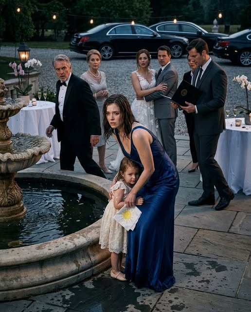 My father shoved me into the wedding fountain in front of my four-year-old daughter, and my mother only touched her pearls and said, "Don't ruin the family photo."