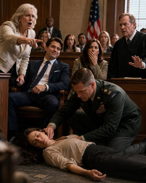 At My Divorce Hearing, Eight Months Pregnant, I Collapsed In Pain—My Mother-In-Law Laughed, My Husband Said I Was Faking, And Even The Judge Doubted Me… Until My Water Broke Across The Courtroom Floor And The Bailiff Screamed, “Call 911
