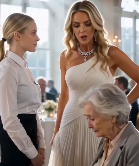 The Rich Woman Laughed When a Waitress Protected a Lonely Old Lady, Until the Woman’s Son Walked In and Everyone Stopped Breathing