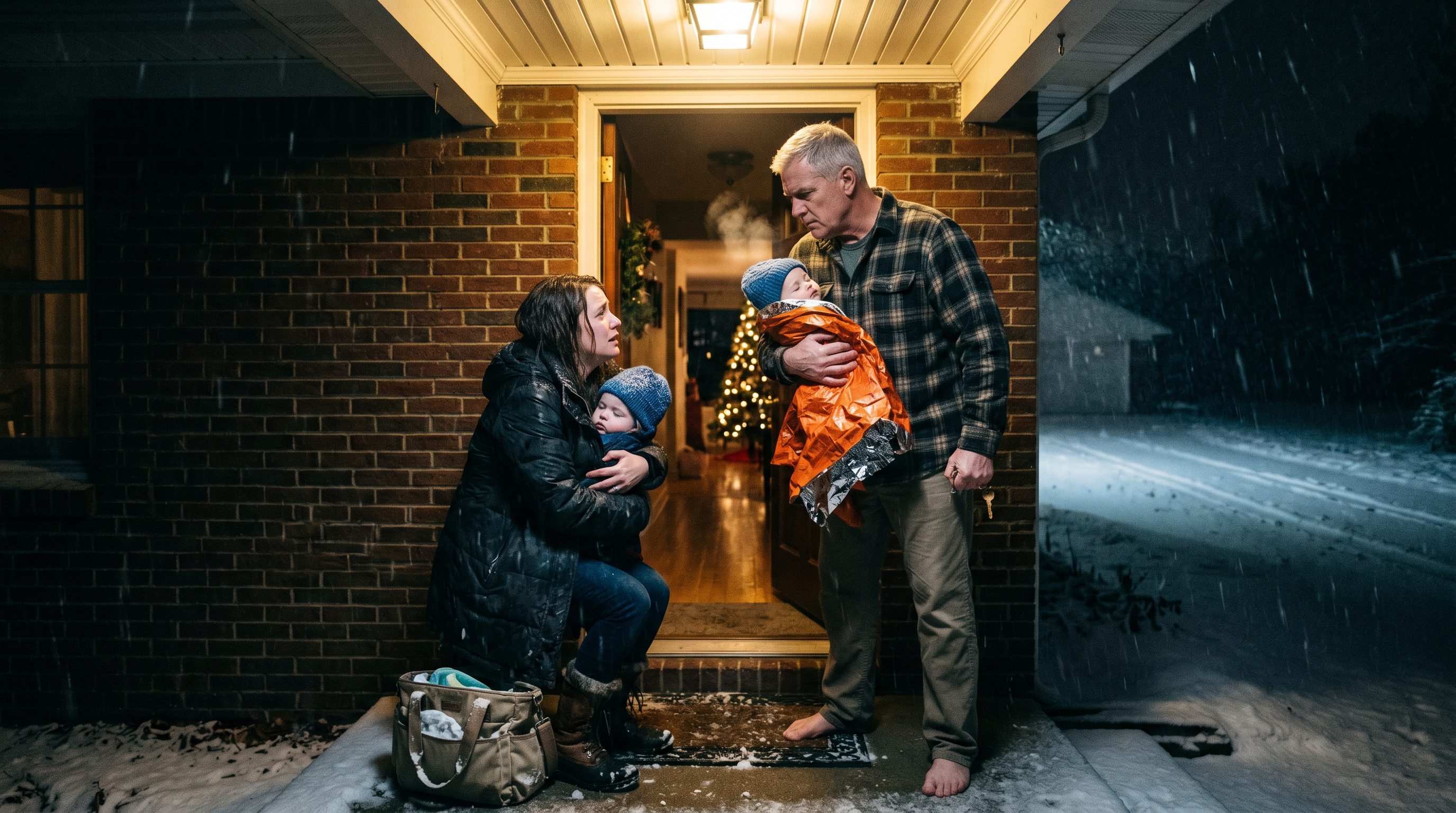 “Dad... Open That Door.” On A Bitter Christmas Night, I Stood Shaking On My Father’s Porch, Holding My Soaking Wet One-Year-Old Daughter. “He... Took His Mistress Home,” I Whispered. “His Mother Packed Up Our Belongings, Threw The Two Of Us Outside, And Locked The Door.” My Father Looked At His Tiny Granddaughter, Trembling From The Cold. Then He Tightened His Grip On The Ring Of Keys In His Hand. “They Chose The Wrong Family.” - Royals
