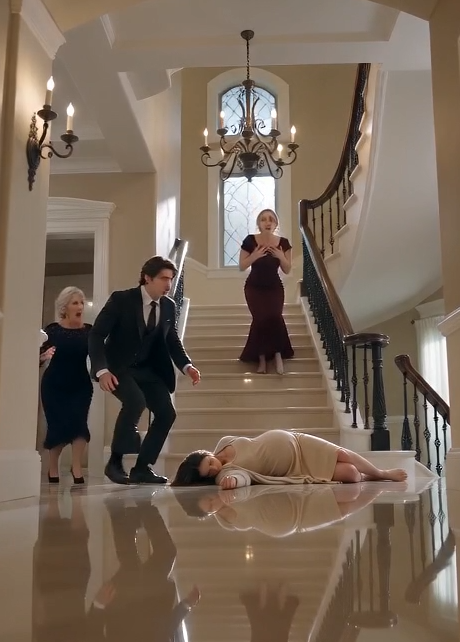 SHE PUSHED THE PREGNANT WIFE DOWN THE STAIRS TO STEAL THE INHERITANCE... BUT SHE DIDN'T REALIZE EVERY SINGLE WALL WAS LISTENING!