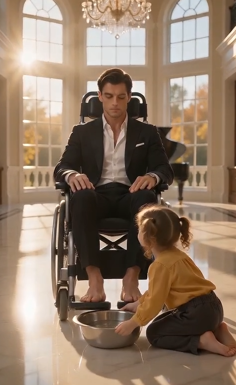 A 3-Year-Old Maid’s Daughter Washed A Paralyzed Mafia Boss’s Feet Daily — When She Found A Tiny White Pill, She Exposed A Secret That Shook The Underworld!