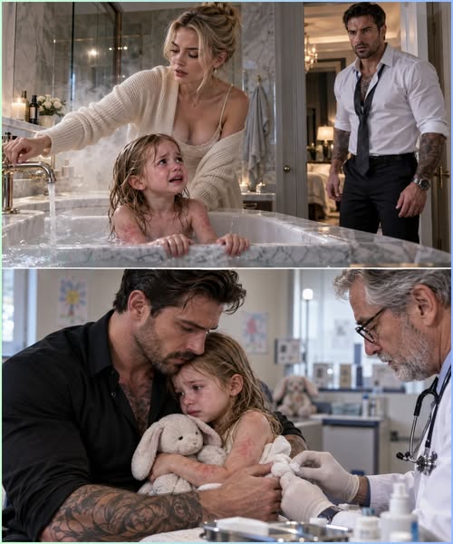 His Four-Year-Old Daughter Begged Her Stepmother to Stop the Scalding Bath, and the CEO Who Came Home Early Discovered the Terrifying Truth Behind His Late Wife’s Empty Nursery