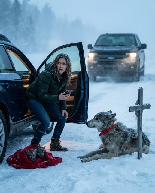 Four years after her eight-year-old daughter died on Highway 26, Elena Carter opened her car door in a Wyoming whiteout to an injured gray wolf and two freezing pups