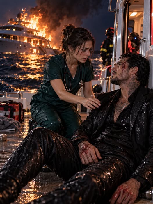 A Poor Nurse Ran Into a Burning Ship to Save the Trapped Mafia Boss—And Her Courage Stunned Everyone