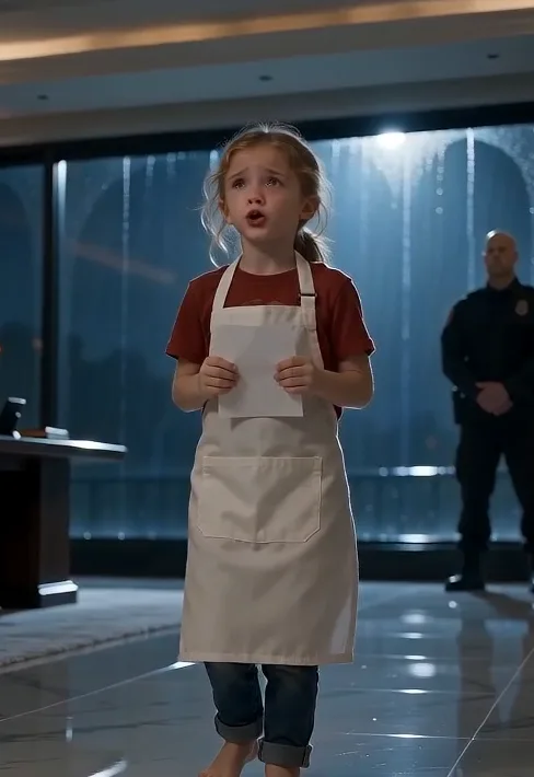 The Apron and the Aftermath: How Ethan Blackwood’s Hunt for His Bentley’s Bomber Shattered When a Little Girl in an Oversized Uniform Dropped a Dead Woman’s Resume on His Desk