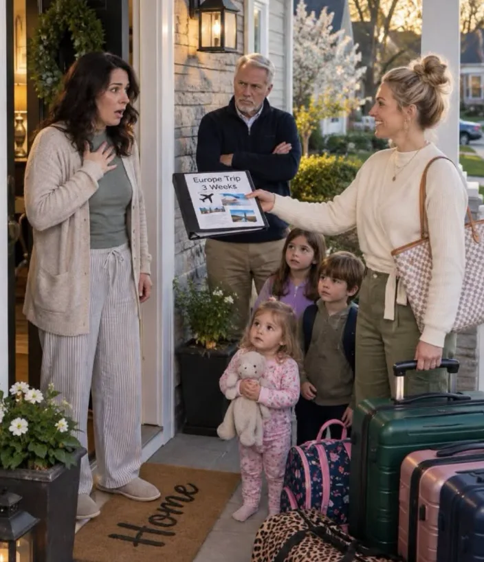 My Entitled Sister Dumped Five Kids On My Porch For A Three-Week European Holiday Calling Me Selfish If I Refused So I Delivered Them Directly To The Broken-Hearted Ex-Husband She Illegally Hid For Two Years And Handed Over Every Sealed Envelope That Exposed Our Entire Family