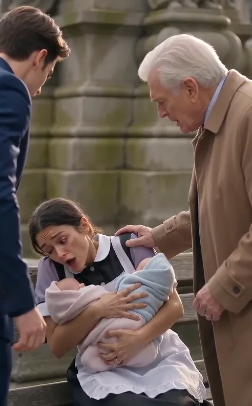 BURIED IN THE COLD: THE BILLIONAIRE FOUND HIS HOUSEKEEPER SLEEPING ON A PARK BENCH WITH THREE BABIES—WHEN HE LOOKED UNDER THE WRINKLED LAVENDER BLANKET, HIS BLOOD TURNED TO ICE!