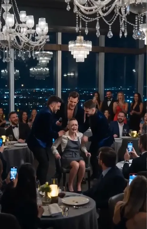 THE BILLIONAIRE'S HIDDEN WIFE WAS HUMILIATED AND FORCED TO SHAVE HER HEAD BY CRUEL TRUST-FUND HEIRS IN A PACKED RESTAURANT, BUT THEIR LAUGHTER TURNED TO PURE TERROR THE SECOND HER HUSBAND WALKED THROUGH THE DOORS