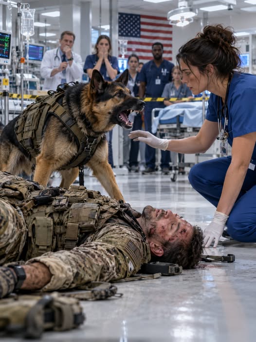 The K9 Protected the Wounded SEAL From Everyone—Then the Disgraced Nurse Whispered Five Words That Unraveled a Military Conspiracy