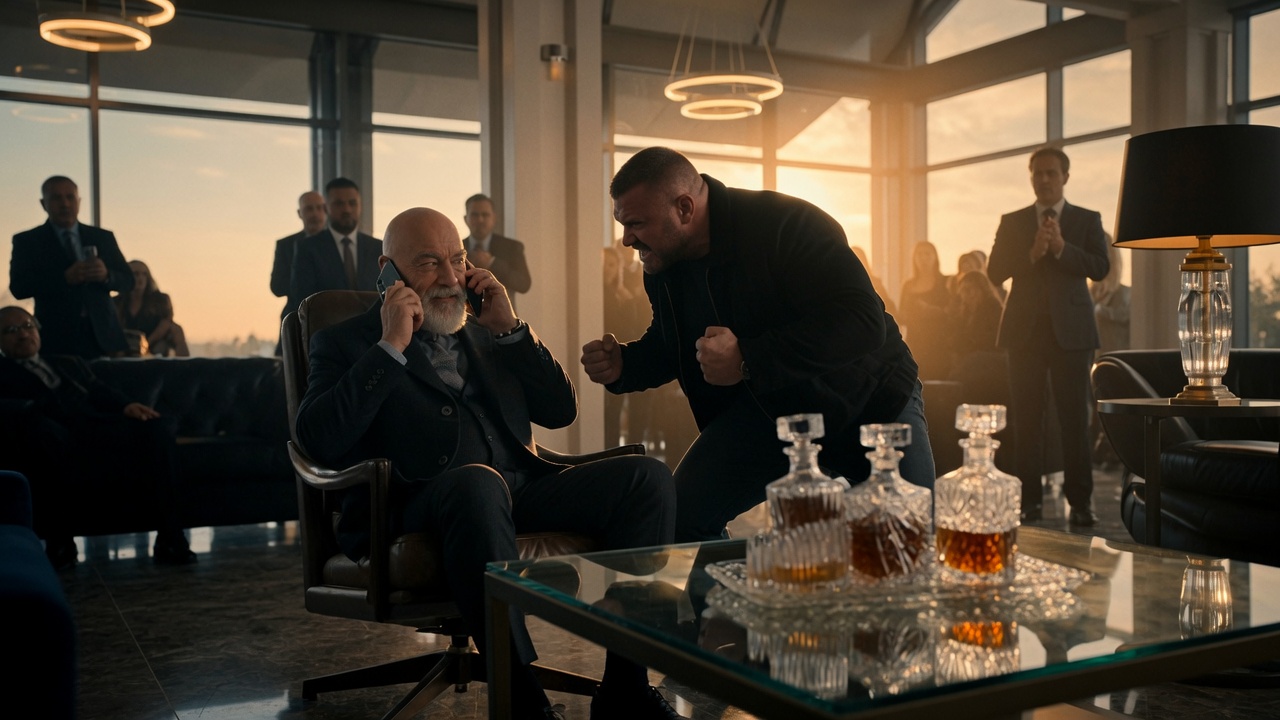 THE OLD MAN IN THE LEATHER CHAIR
