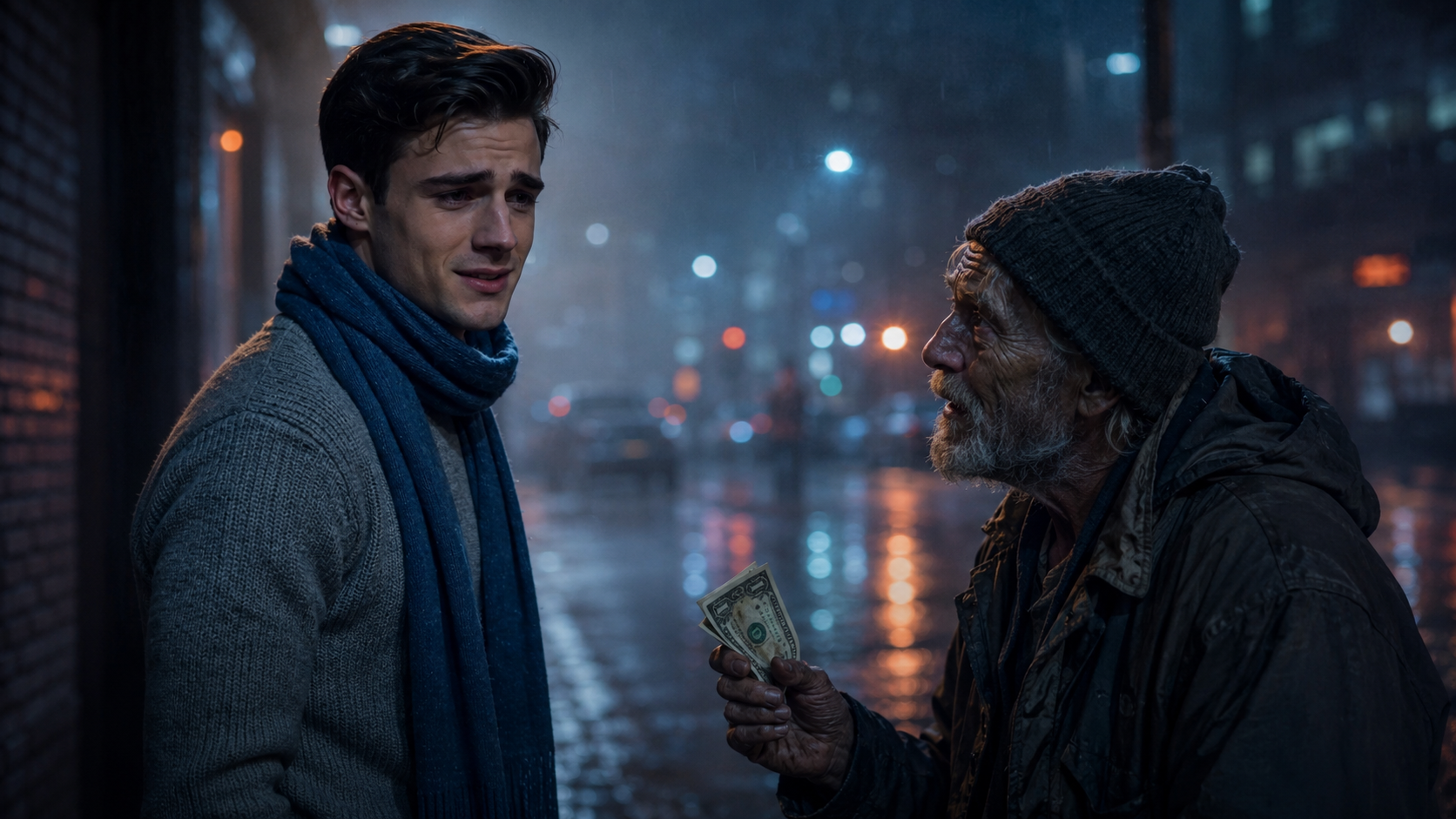 HE GAVE HIS COAT TO A HOMELESS MAN. HE DIDN'T KNOW WHAT WAS HIDDEN IN THE POCKET.