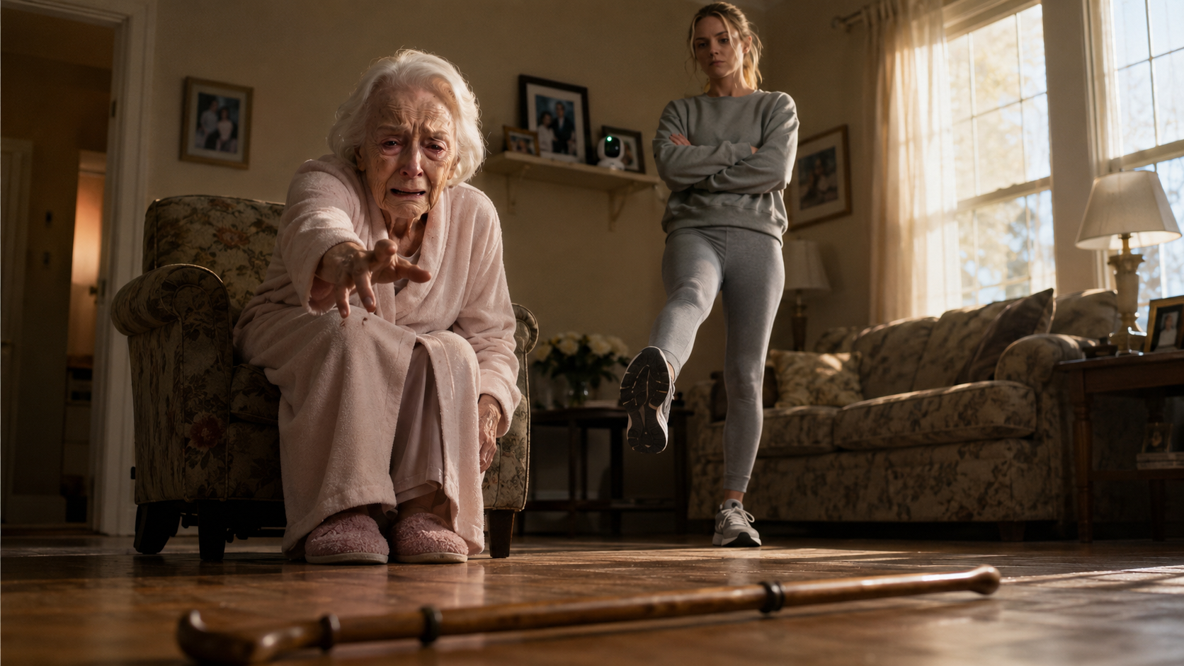 THE CANE ACROSS THE FLOOR
