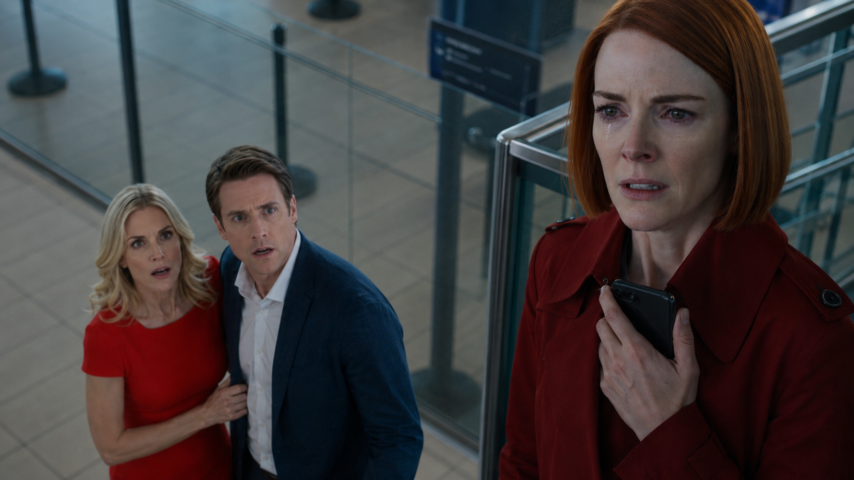SHE TOLD HIM SHE WAS STUCK IN SURGERY. HE WAS AT THE AIRPORT WITH ANOTHER WOMAN.