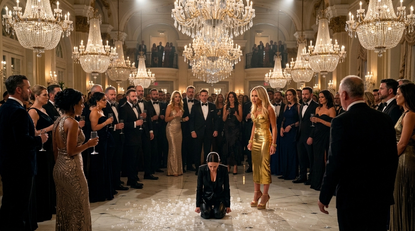 THE WOMAN ON THE MARBLE FLOOR