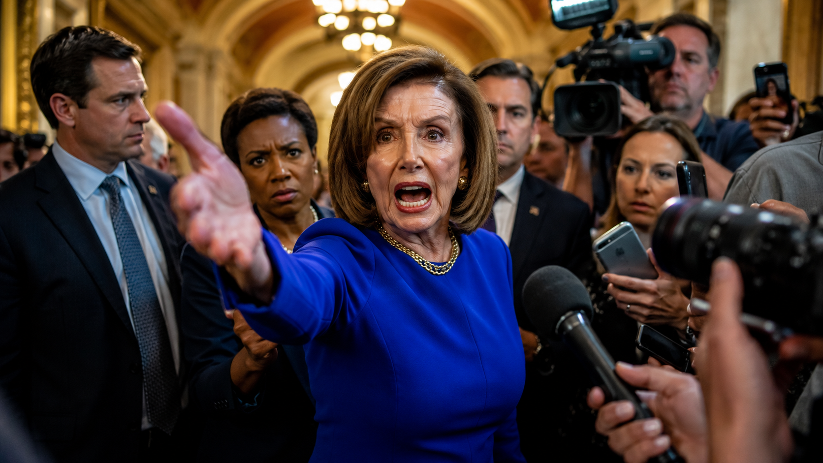 PELOSI SNAPS AT MAGA REPORTER — BUT THE VIRAL “GET OUT” CLIP HID THE JANUARY 6 FIGHT BEHIND IT
