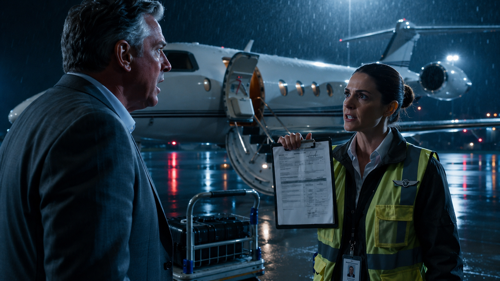 He Shoved Her Into a Luggage Cart — Then Found Out She Owned Half His Private Jet