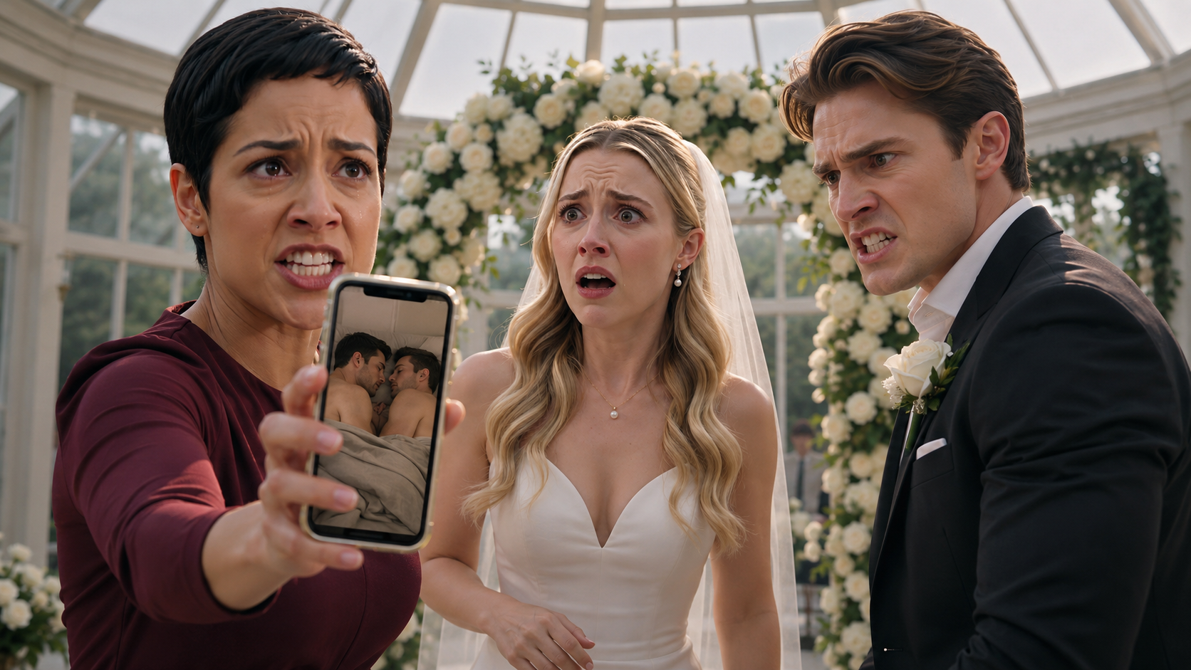 The Housekeeper Interrupted the Wedding Kiss With One Phone Video — And It Revealed the Bride Was Already Married to Another Man
