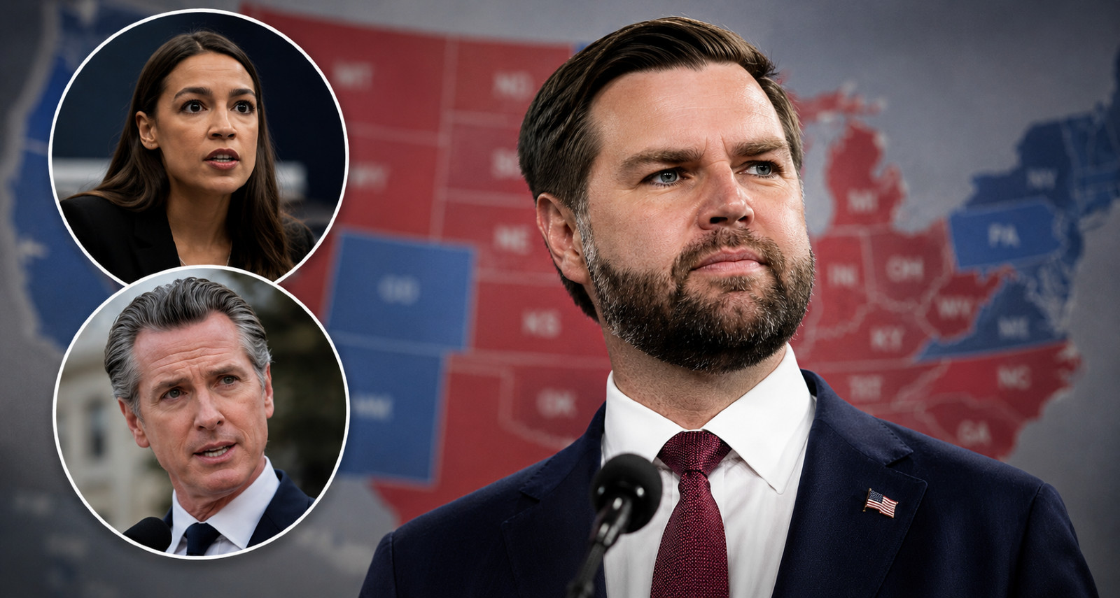 AI HANDS JD VANCE A 326–212 LANDSLIDE — BUT THE MAP REVEALS MORE ABOUT THE PROMPT THAN THE 2028 ELECTION