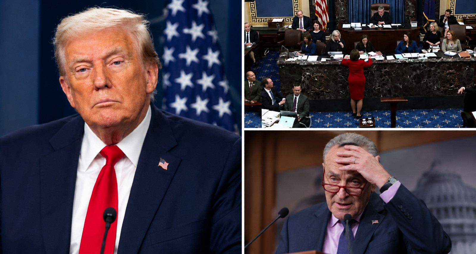 WILD SENATE MOMENT AS LAWMAKERS VOTE 49-50 - IT'S SHUT DOWN