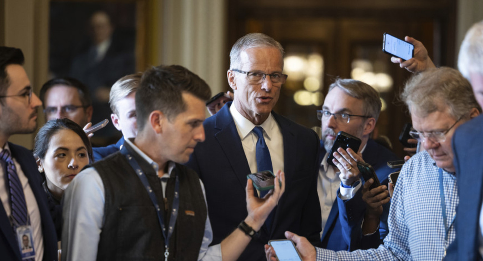 CAPITOL MADNESS — DEMOCRATS STORM INTO THUNE’S OFFICE — POLICE RUSH IN