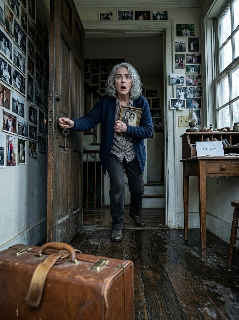 AT MY HUSBAND’S WILL READING, HIS THREE GROWN KIDS SMIRKED AS THE LAWYER GAVE THEM THE MANSION, THE ACCOUNTS, EVERYTHING—AND HANDED ME, HIS WIFE OF 40 YEARS, ONLY A RUSTY IRON KEY AND A SCRAWLED ADDRESS TO A “WORTHLESS” HOUSE IN A TOWN NOBODY HAD HEARD OF. THEY GAVE ME 30 DAYS TO DISAPPEAR, SO I LEFT WITH ONE SUITCASE AND MY WEDDING PHOTO