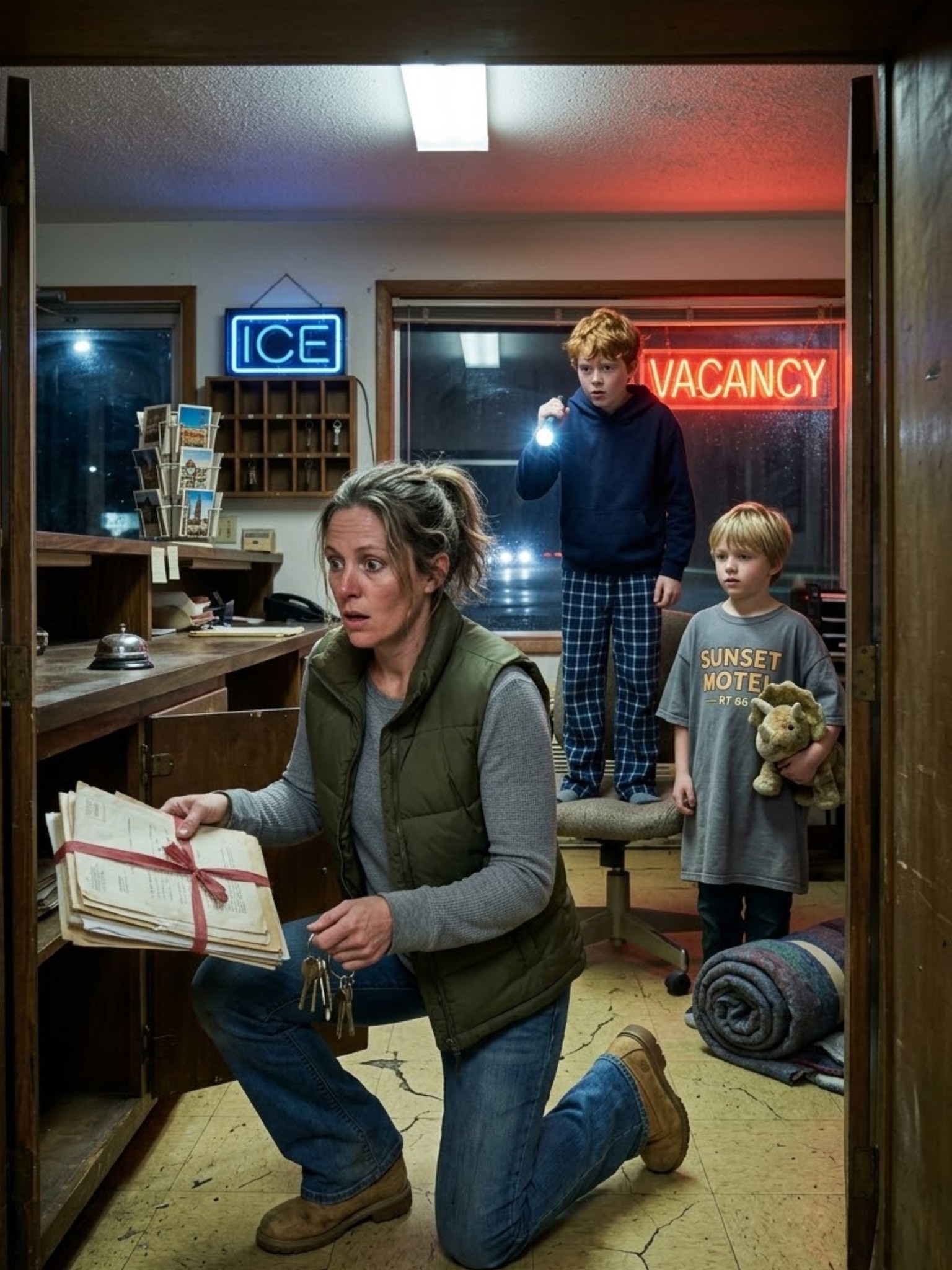 AFTER MY FATHER DIED, MY SISTER GOT THE LUXURY APARTMENTS AND I GOT A FALLING-APART HIGHWAY MOTEL EVERYONE LAUGHED AT—INCLUDING MY HUSBAND, WHO CALLED ME USELESS, TOLD ME TO TAKE OUR TWO BOYS AND GO LIVE IN IT, AND SHUT THE DOOR BEHIND US LIKE HE’D FINALLY THROWN AWAY THE FAMILY DISAPPOINTMENT. BUT ON OUR FIRST NIGHT SLEEPING IN THAT EMPTY MOTEL, I FOUND A LOCKED CABINET WITH A KEY HANGING BESIDE IT, OPENED A STACK OF RECENT LETTERS MY FATHER HAD HIDDEN INSIDE, AND REALIZED THE “BROKEN” PROPERTY THEY ALL MOCKED WAS SITTING ON SOMETHING NONE OF THEM HAD THE SLIGHTEST IDEA WAS COMING...