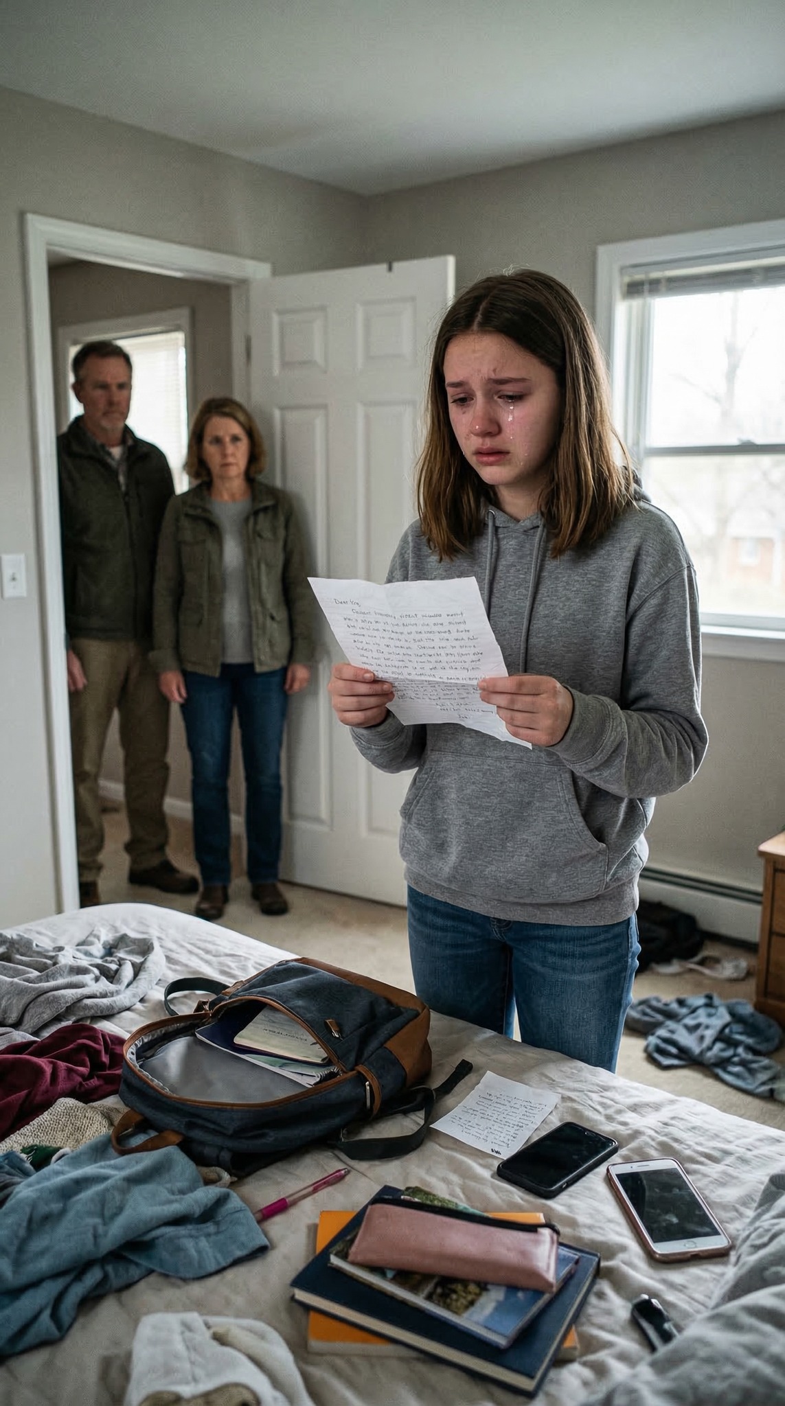 While I was traveling for work, my 14-year-old daughter woke up to a note from my parents: “Pack your things and move out. We need to make space for your cousin. You’re not welcome.” Three hours later, I handed them this. My parents went pale. “Wait, what? How…?”