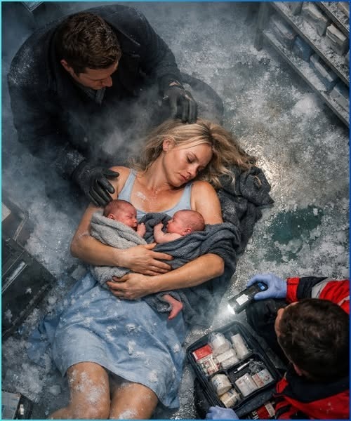 Husband Locked His Eight-Month-Pregnant Wife in a Freezer to Die… But She Gave Birth to Twins, and the Billionaire He Betrayed Became the Man Who Saved Her