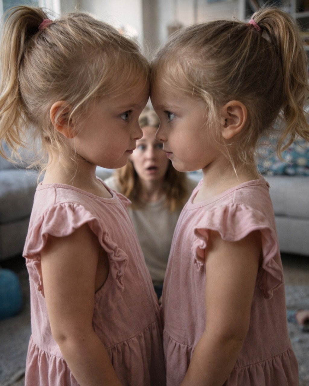 My Daughter Kept Whispering, “There’s a Little Girl at Daycare Who Looks Exactly Like Me”… Then I Saw Her Face and Realized My Husband’s Family Had Buried a Cruel Secret