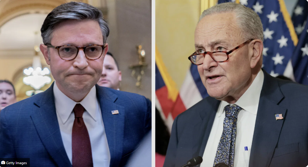 Johnson Squeezes Schumer As DHS Shutdown Drags On, Airport Delays Mount