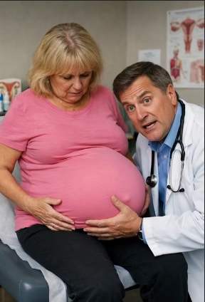 A 66-year-old woman went for a gynecological check-up, claiming she was nine months pregnant—but when the doctor examined her, he froze in horror at what appeared on the screen 😨😱