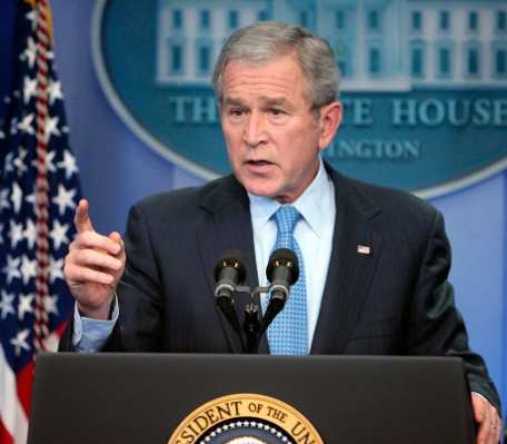 Former President George W. Bus