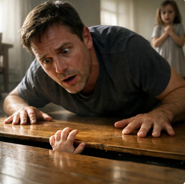 My five-year-old daughter pressed her ear to the floor in my sister’s new house and sobbed, ‘My brother is crying.’ Trusting her eerie gift, I tore up the floorboards—and found my son, missing for a year, chained beneath them.