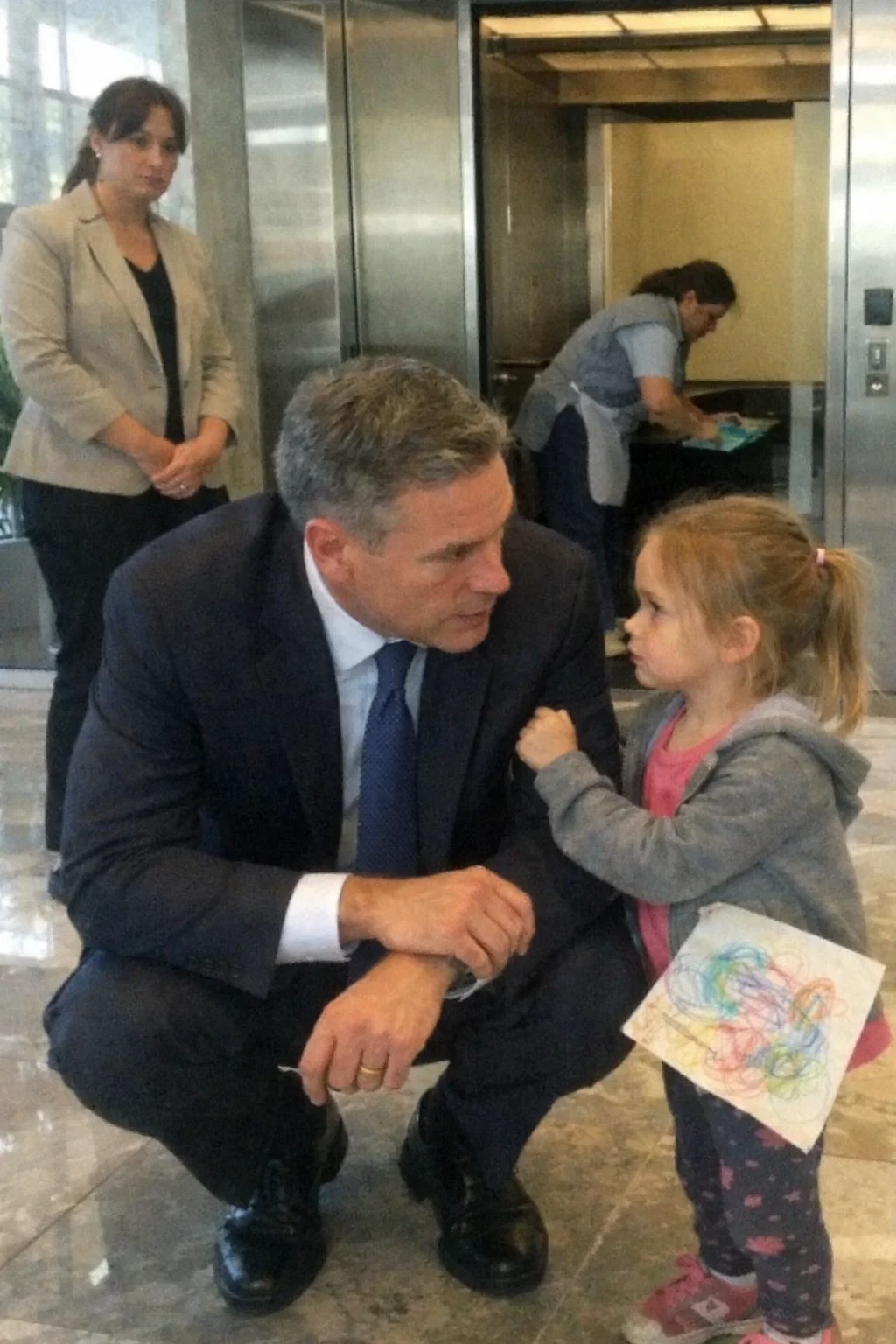 The CEO Was Pulled Aside by a Four-Year-Old in the Middle of a Polished Lobby — “My Mom Cleans Here, but She Cries Every Night,” She Whispered, and When He Followed Her Upstairs to See the Truth for Himself, the Decision He Made in That Moment Changed the Entire Company Forever