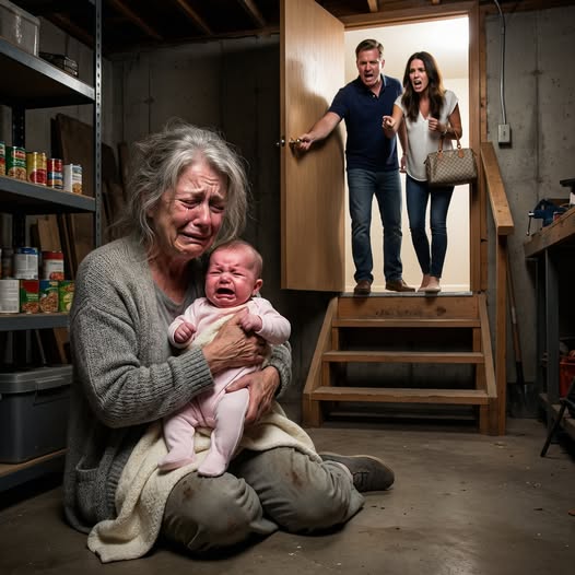 My son and his wife locked me and my 3-month-old granddaughter in the basement, shouting, “Stay here, you noisy brat and old hag!” before flying off to Hawaii. When they came back, the smell hit them first—and they were horrified, asking, “How did this happen?”