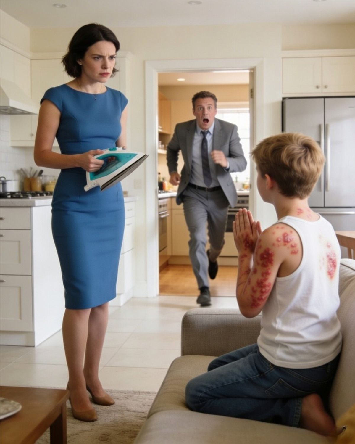 “Please… don’t hurt me again…” — He came home early and heard a whisper that changed everything