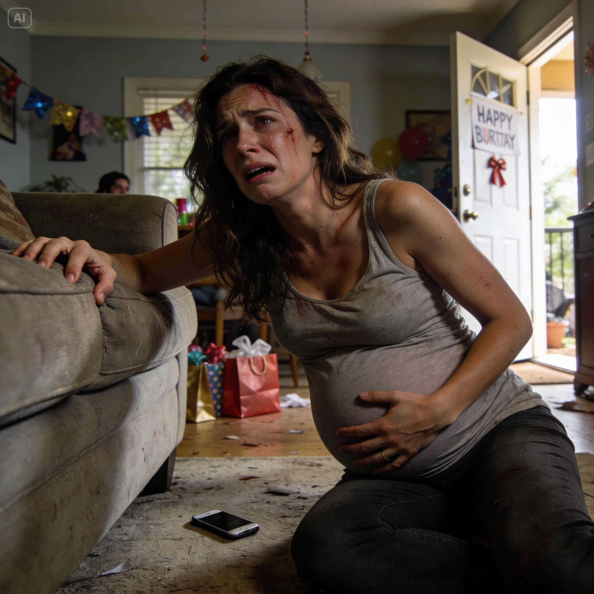 “Mom… please… I’m in labor.” I grabbed the couch, trembling. She checked her watch and said, “Sorry, your sister’s party is today. Call an Uber.” My sister laughed and said, “I’m the star today—don’t ruin it.” After they left, I collapsed. Days later, they came to the hospital… and screamed.