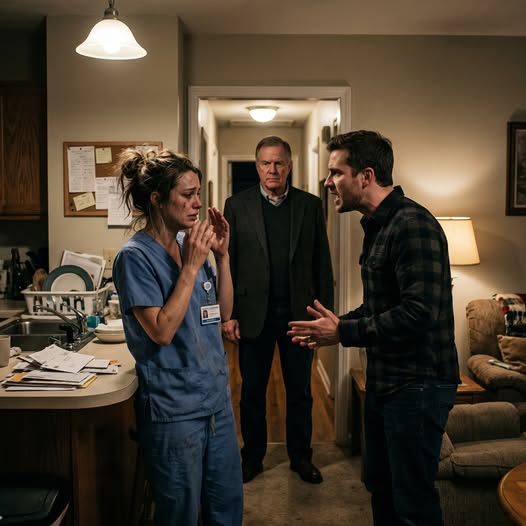 I Returned Late From The Hospital, Only For My Husband To Hit Me And Scream, “Do You Know What Time It Is, You Useless Bitch? My Mother And I Are Starving!” Little Did They Know My Father Was Watching.