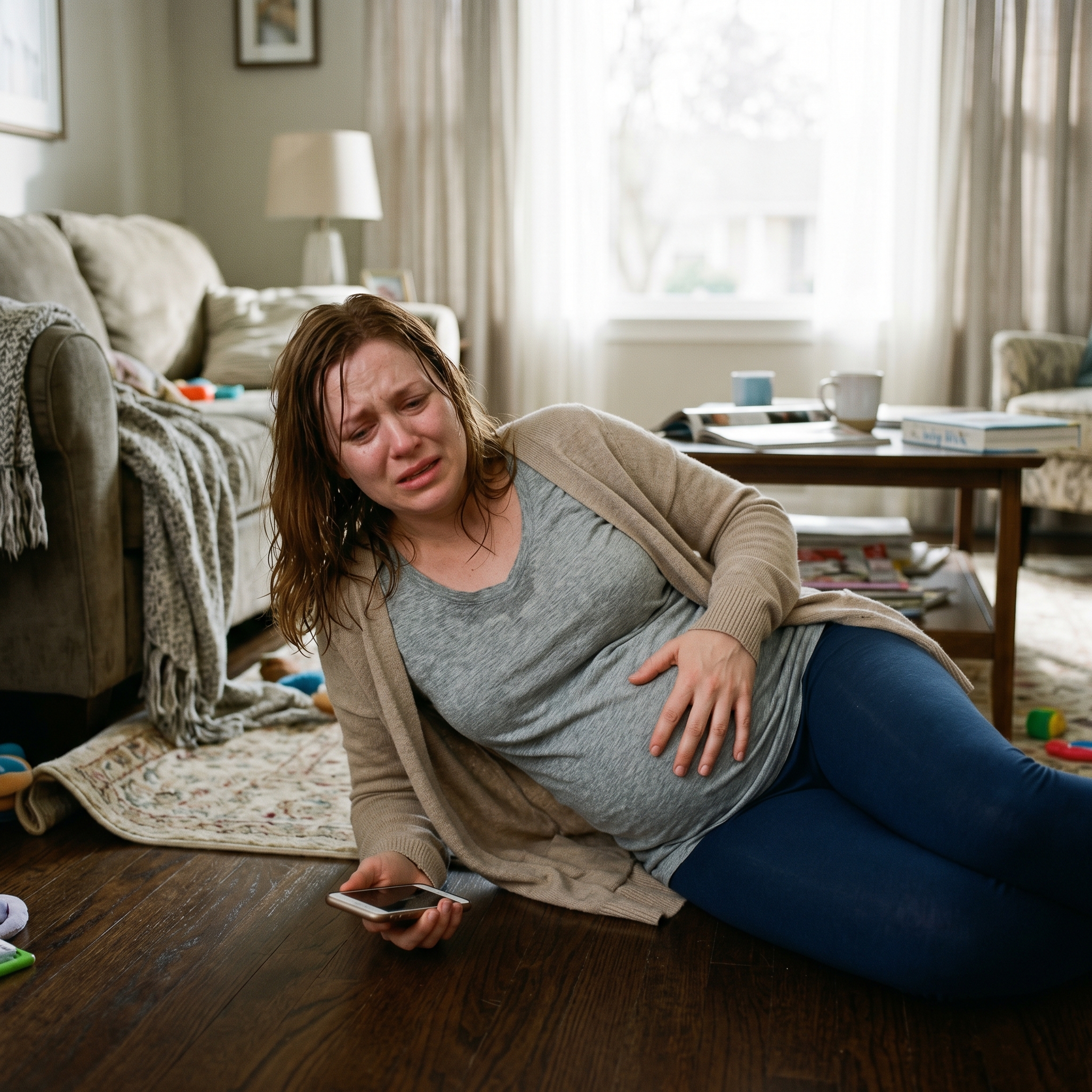 I was alone, in excruciating pain, and terrified after a fall brought on early labor in the dead of night. My husband ignored every single call. With no one left to turn to, I texted the wrong person for help, and the response I got led to something I never saw coming.