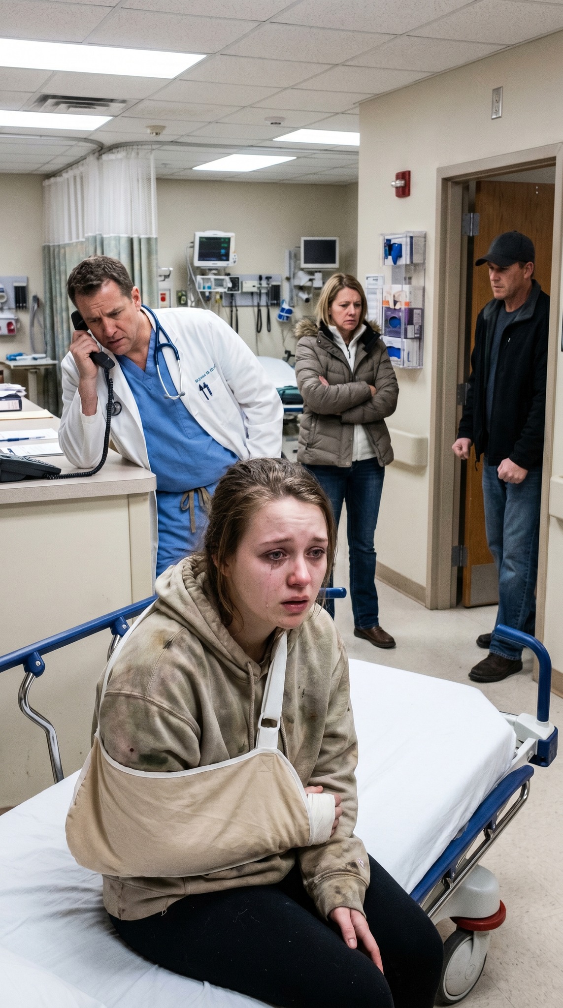My stepfather beat me every day as a form of entertainment. One day, he broke my arm, and when we took me to the hospital, my mother said, “It was because she accidentally fell off her bike.” As soon as the doctor saw me, he picked up the phone and called 911.