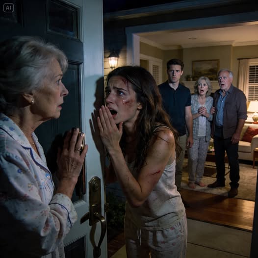 My daughter appeared at midnight, bruised, and said, “Mom, help me.” I called my in-laws, but her husband coldly said, “I don’t know.” Furious, I confronted them and exposed a shocking truth. They turned pale and trembled… because…