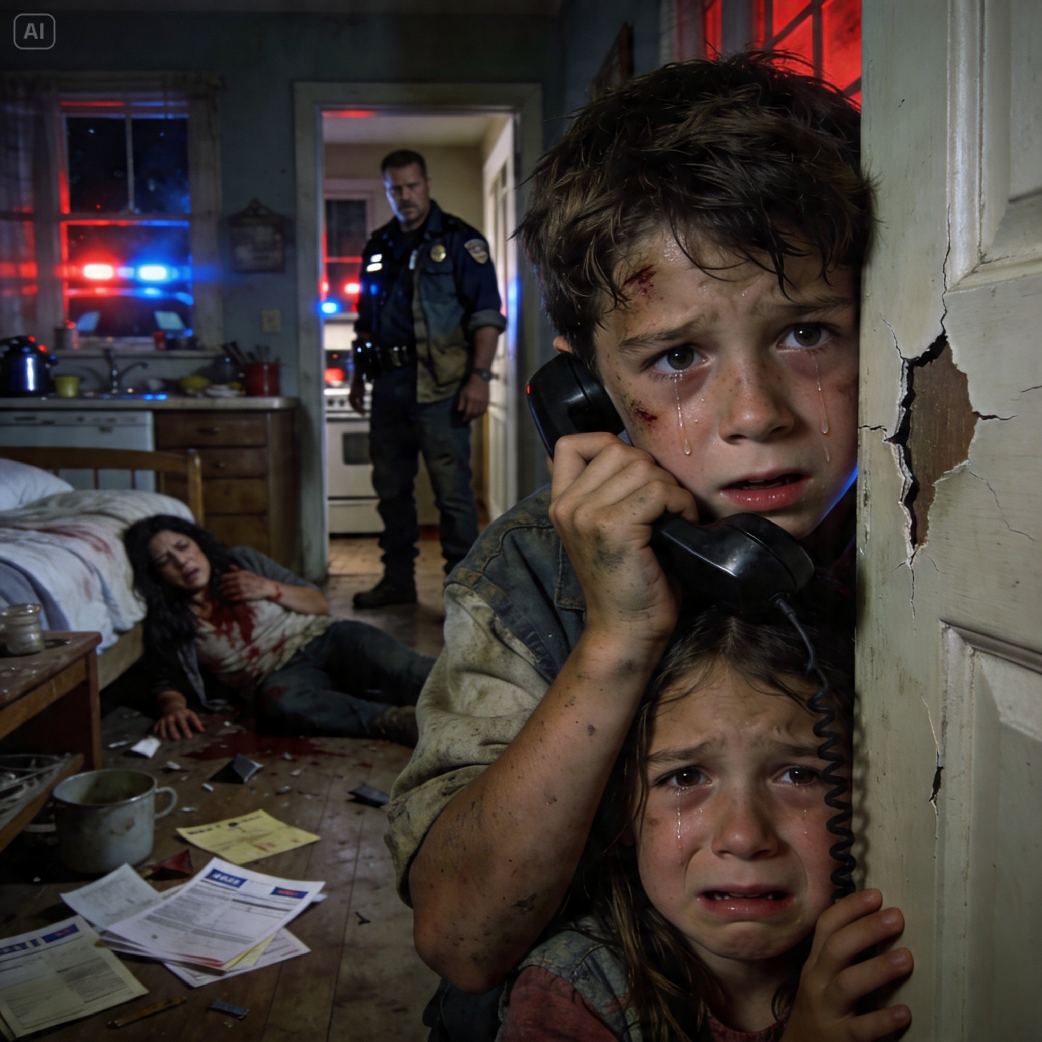 "A little boy secretly phoned 911 with his parents in the room — what police saw froze them Nine-year-old Ethan Carter had learned how to move quietly in his own house.