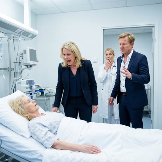When my wife called saying my mother had been admitted, I dropped everything and ran to the hospital—but the moment I opened the door, I caught her striking my unconscious mother and hissing a sentence so hateful I knew our lives were about to explode.