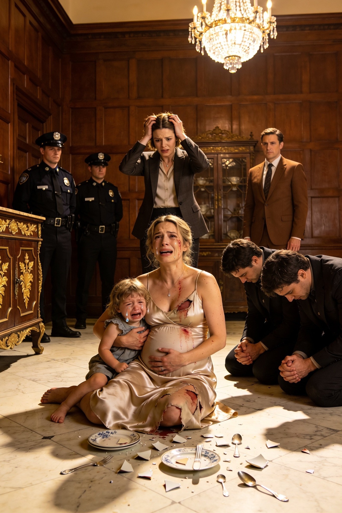 At family dinner, I said “I’m about to give birth” my parents sneered, “Call a cab, we’re busy.” I drove to the ER in agony. A week later, mom knocked: “Let me see the baby.” I replied: “What baby?”