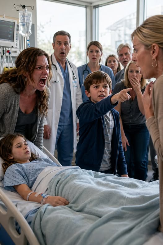 At My Daughter's Hospital Bed, My Sister Whispered Loudly, "Maybe It's Better If She Doesn't Survive - Her Mother Is A Curse." Relatives Agreed. My 8-Year-Old Son Stood Up: "Aunt Lisa, Should I Tell Everyone What You Did When Mom Was Asleep?" The Doctor Froze.