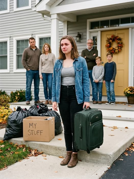 When I came back from my trip, my belongings were dumped on the lawn with a note: “If you want to stay, live in the basement.” So I moved into my secret apartment instead—and stopped paying a dime. Six months later, they knocked on my door, asking to move in with me.