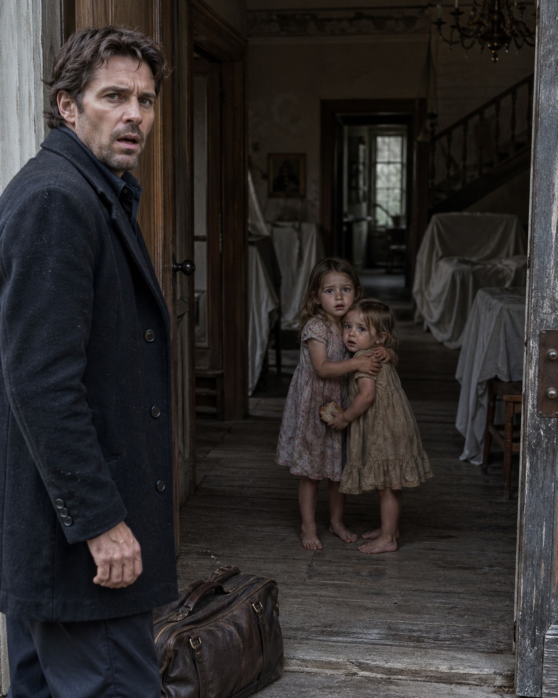 TWO BAREFOOT GIRLS WERE WAITING IN YOUR DEAD WIFE’...