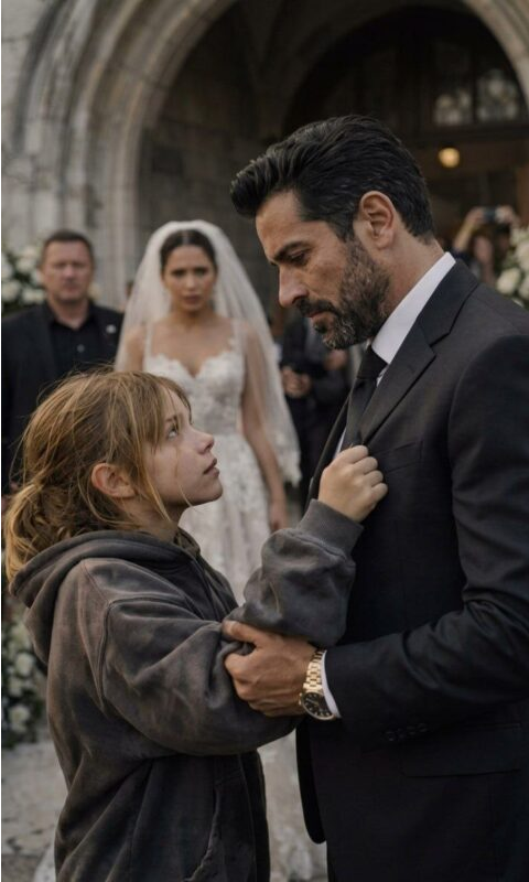 A HOMELESS GIRL STOPPED A MILLIONAIRE AT HIS OWN WEDDING—AND WHAT SHE SAID NEXT CHANGED EVERYTHING